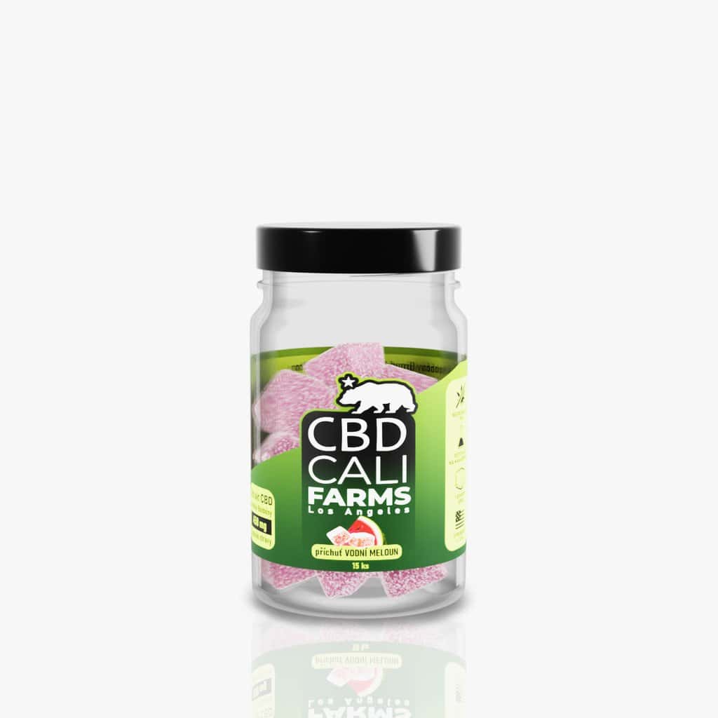 Bonbony CBD zele MELON Cali Farms 450mg 15ks x30mg