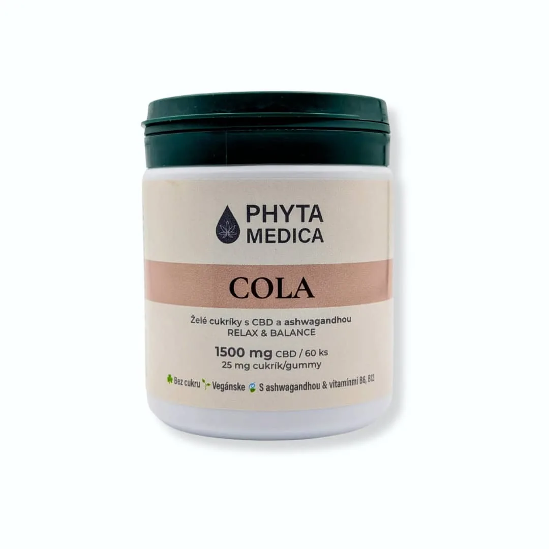 CBD Ashwagandha zele cukriky PHYTA MEDICA 60 ks