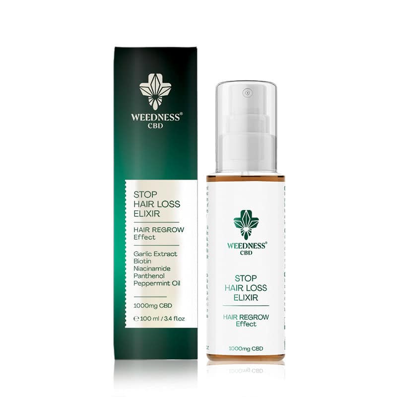 CBD elixir na zastavenie vypadavania vlasov WEEDNESS 100ml