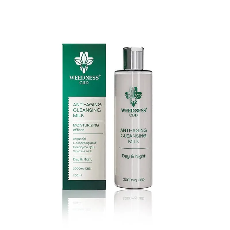 CBD odlicovacie mlieko proti starnutiu WEEDNESS 200ml