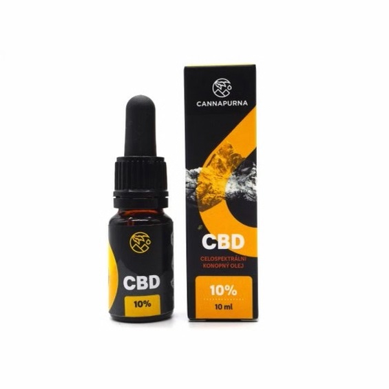 Cannapurna CBD kvapky 10% INDOOR Plné spektrum 10ml