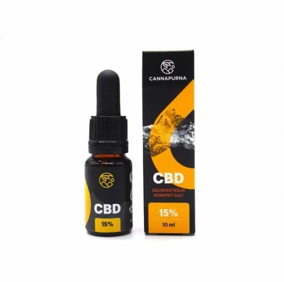 Cannapurna CBD kvapky 15 INDOOR Plne spektrum 10 ml
