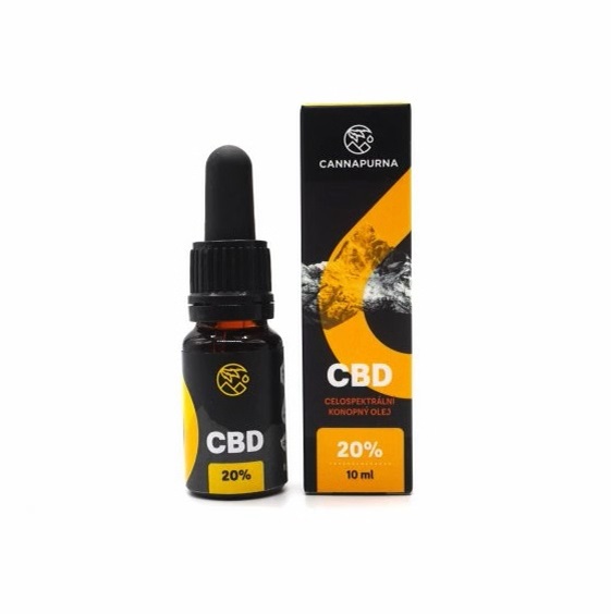 Cannapurna CBD kvapky 20% INDOOR Plné spektrum 10ml