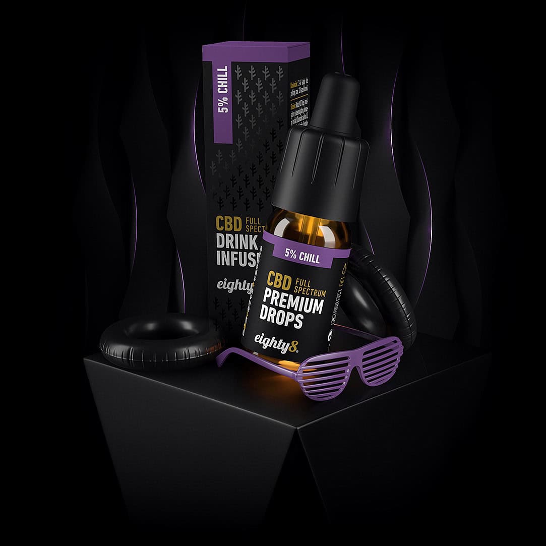 Chill CBD kvapky 5 eighty8 10ml