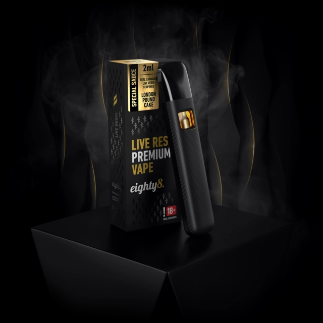 London Pound LIVE RESIN terpeny VAPE pero eighty8