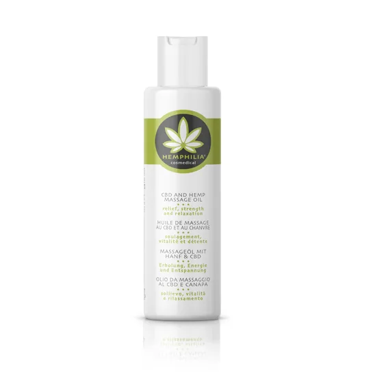 Masazny olej s CBD Hemphilia 100ml