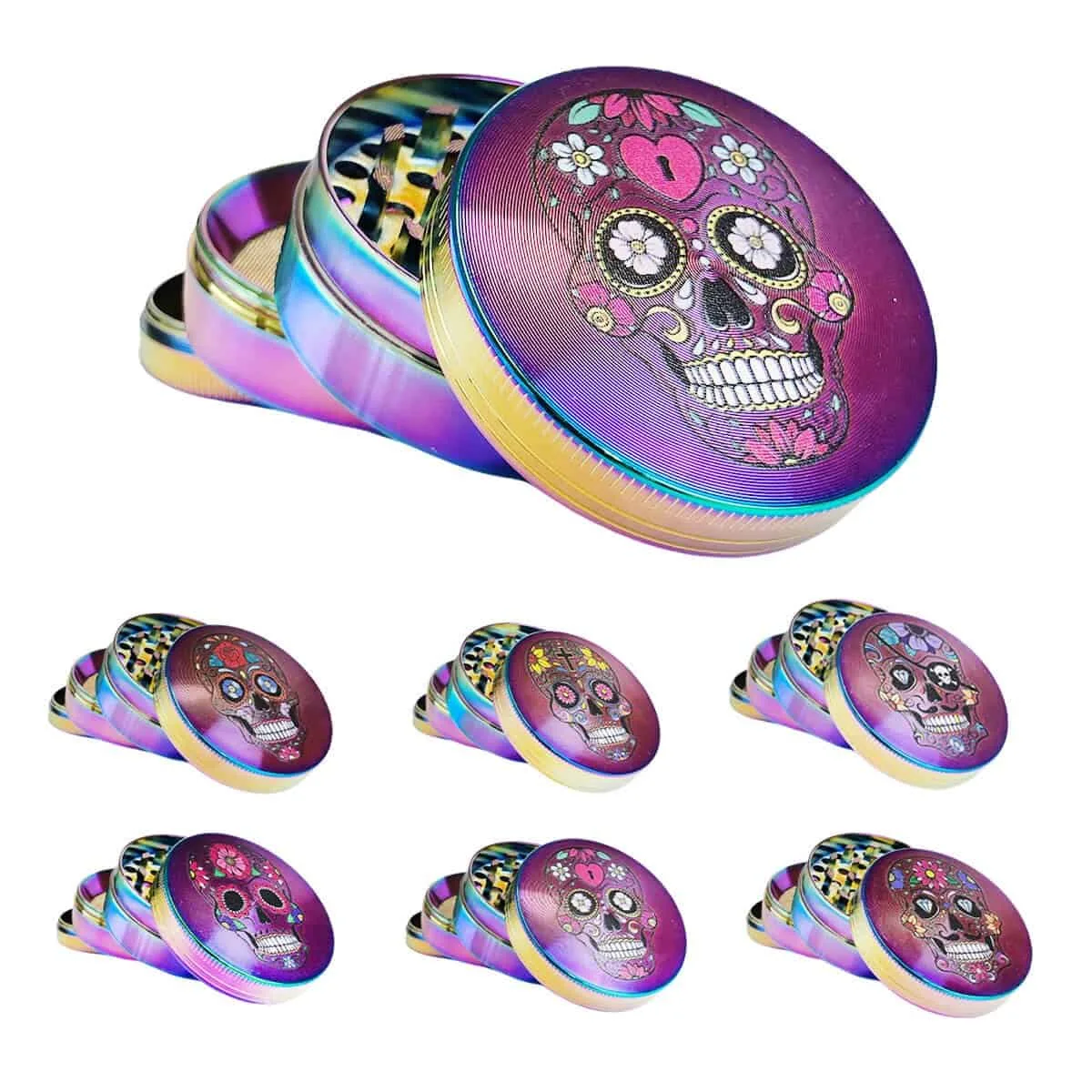 Mexican Skulls drvicka 4 casti 50mm