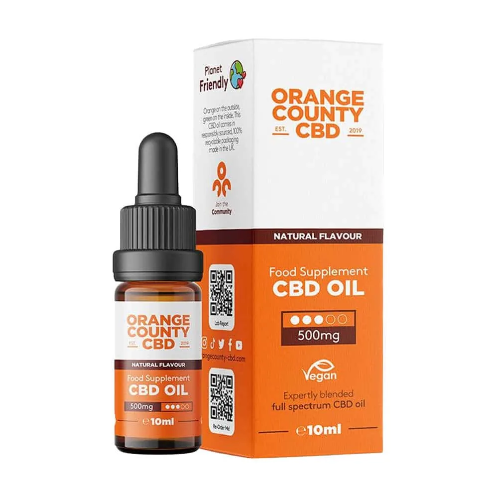 Orange County CBD kvapky 5 Full Spectrum 10ml