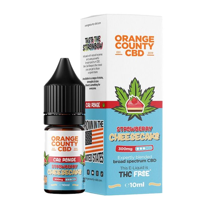 Orange County CBD liquid Strawberry Cheescake CALI