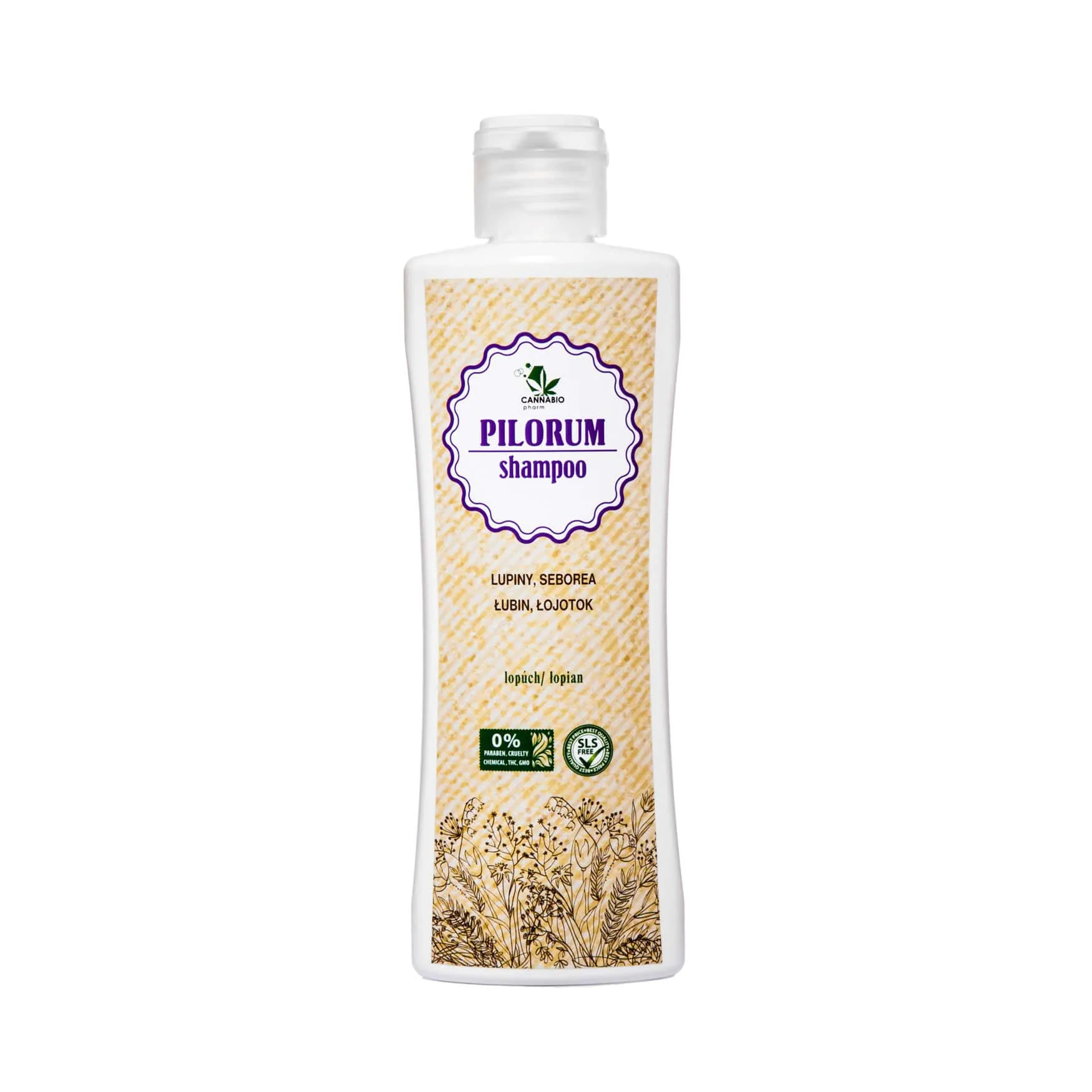 Pilorum sampon CANNABIO 125ml lupiny seborea