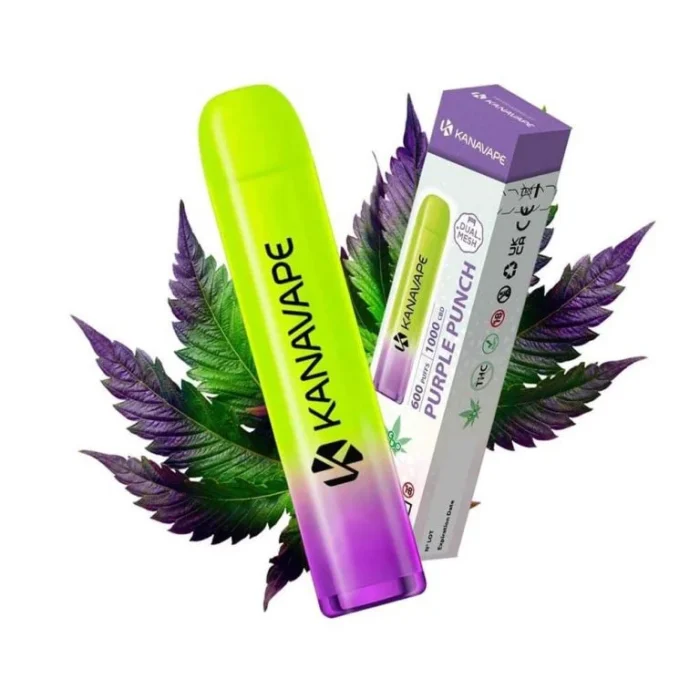 Purple Punch CBD vape KanaVape 600 tahov