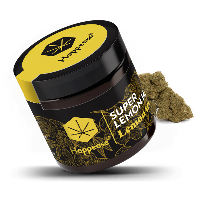 SUPER LEMON HAZE konopne CBD kvety Happease