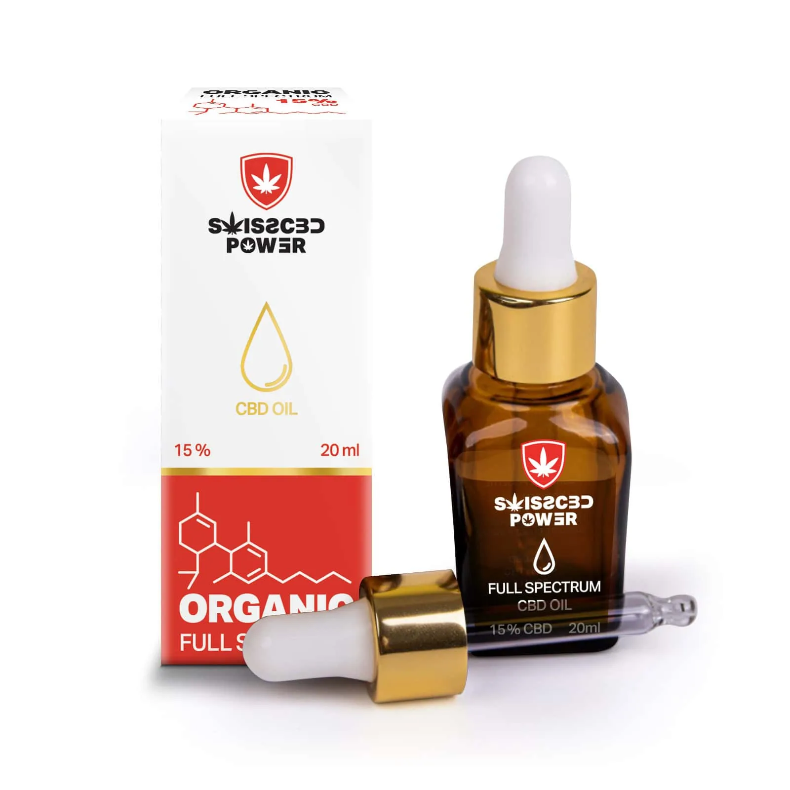 SWISS CBD POWER olej kvapky 15 az 20ml
