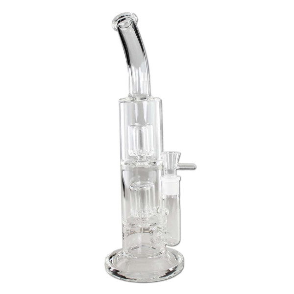 Sklenený bong BLAZE 2x perkolátor 40cm