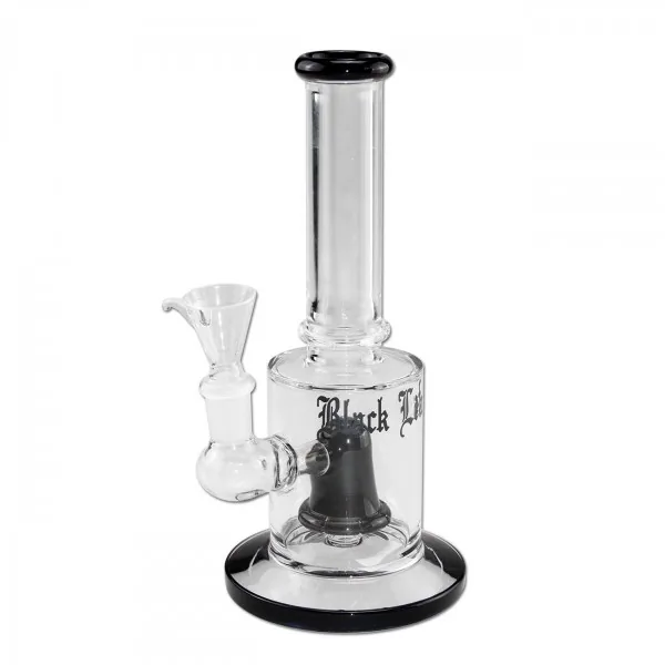 Sklenene bongo Black Leaf sprchovy perkolator 21cm