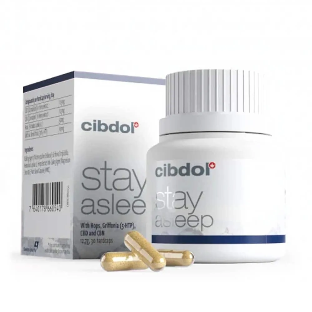 Stay Asleep CIBDOL CBN kapsule Chmel 5HTP 30ks