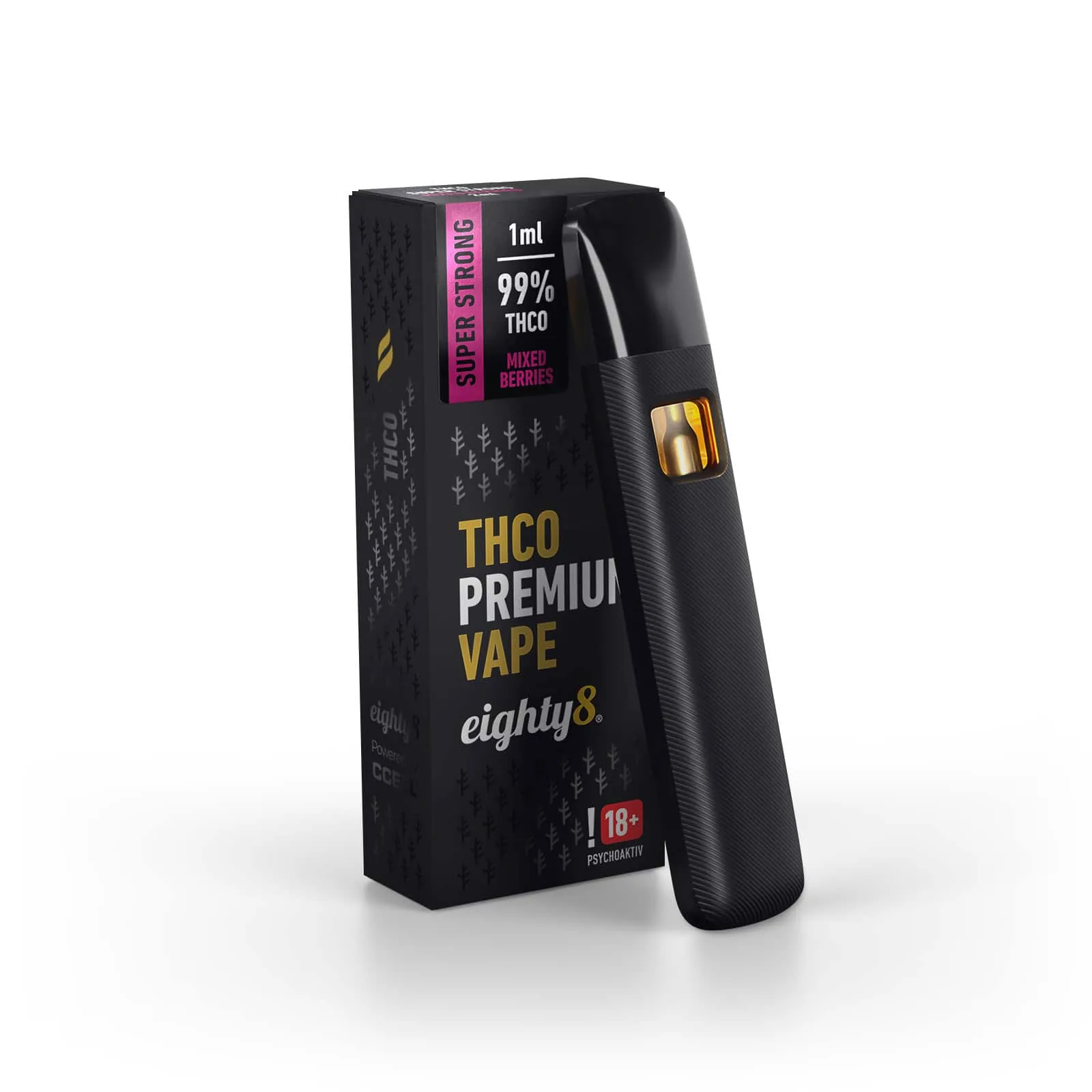 THCO vaporizacne pero MIXED BERRIES eighty8 1ml 99