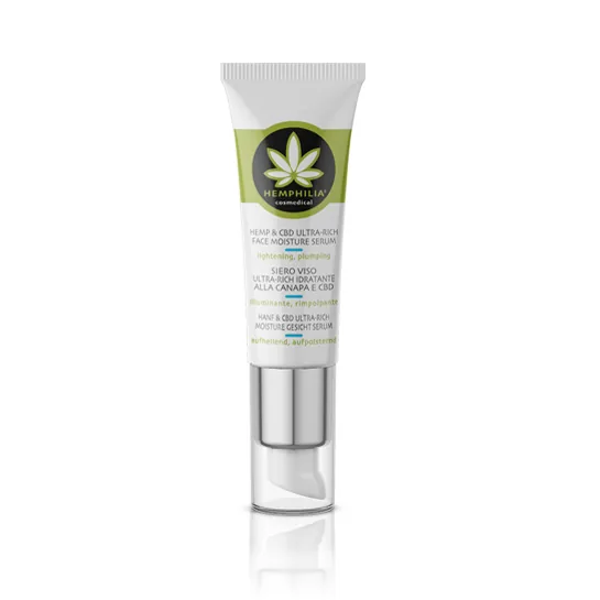 Ultra bohate serum na zvlhcovanie tvare Hemphilia 20ml