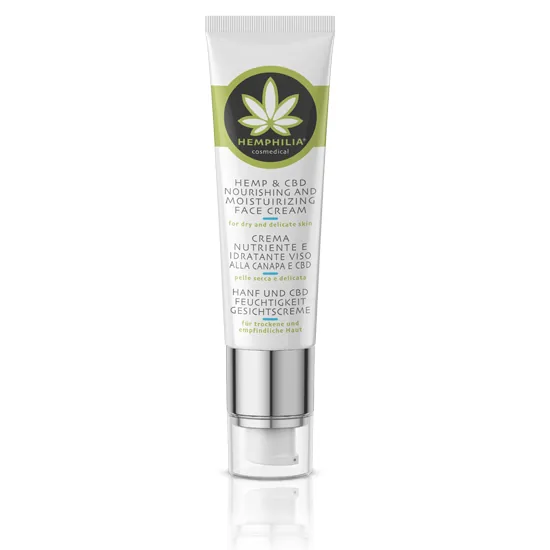 Vyzivujuci a hydratacny CBD krem na tvar Hemphilia 50ml