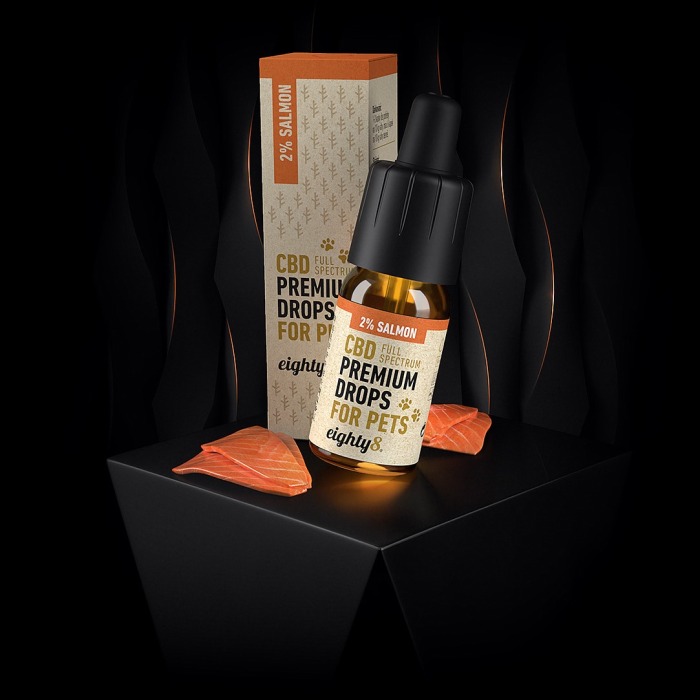 Wild Salmon CBD kvapky pre zvierata 2 eighty8 10ml