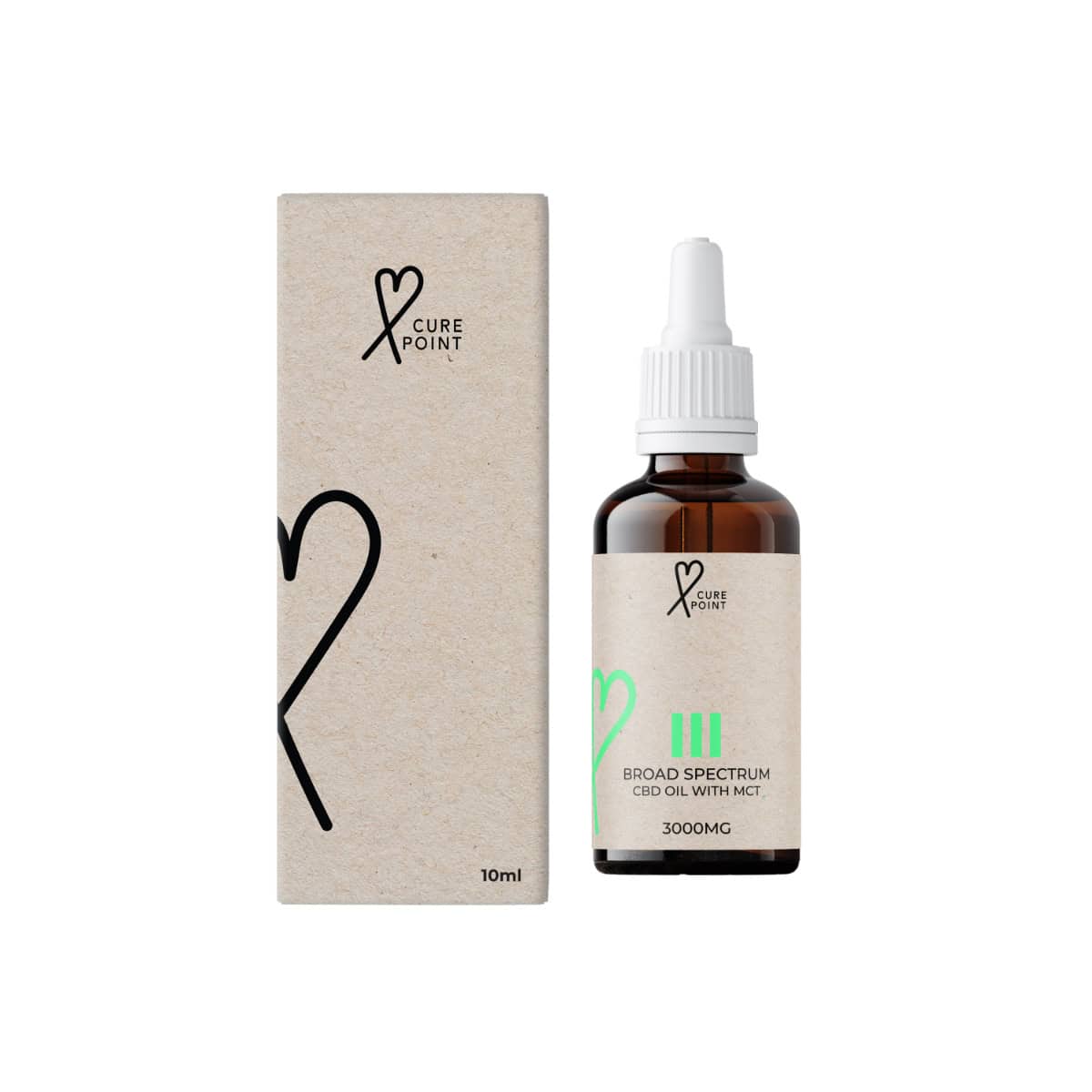 Cure Point CBD kvapky 30% Široké spektrum 10ml