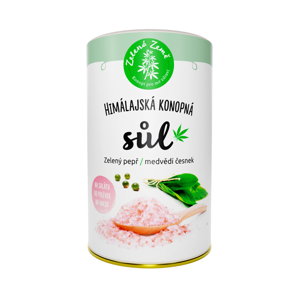 Zelená Země konopná soľ + korenie a medvedí cesnak
